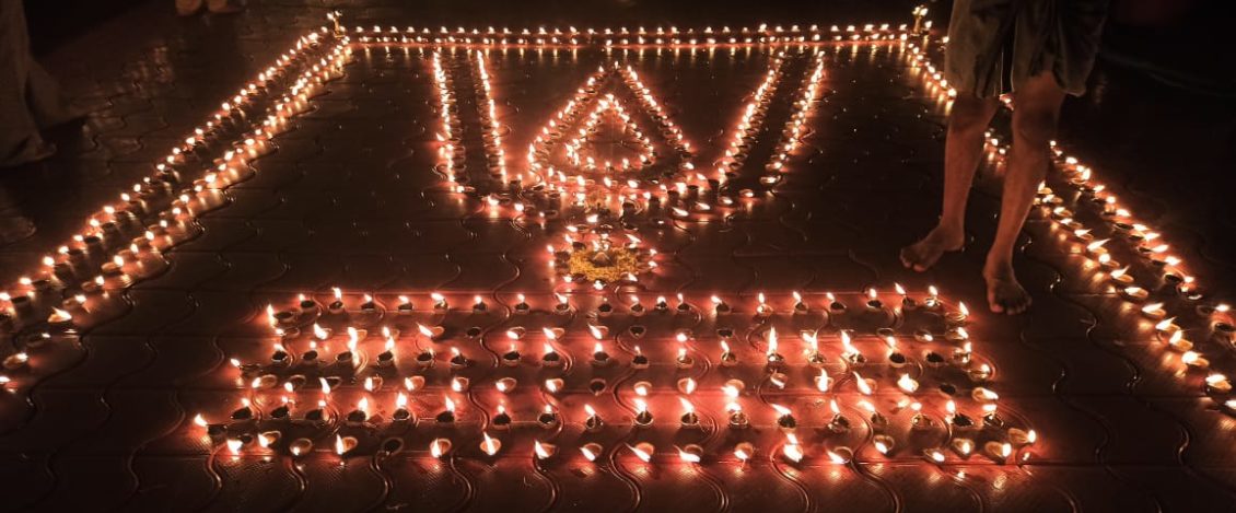 Diwali Dias at Paramara Devi Temple