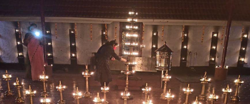 Diwali Dias at Paramara Devi Temple