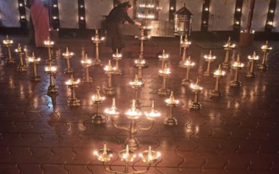 Diwali Dias at Paramara Devi Temple